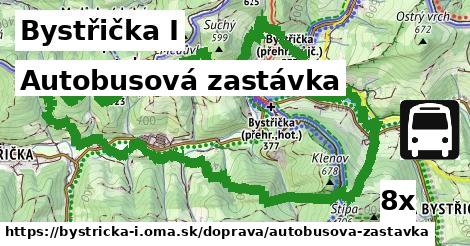 Autobusová zastávka, Bystřička I