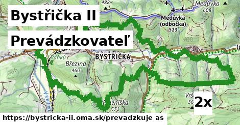 prevádzkovateľ v Bystřička II