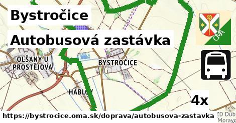 Autobusová zastávka, Bystročice