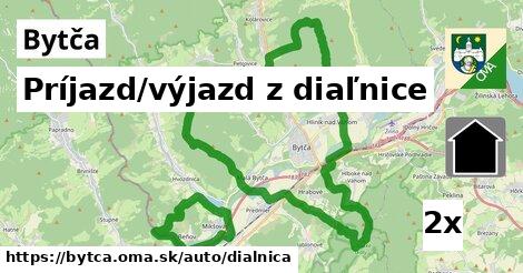 príjazd/výjazd z diaľnice v Bytča