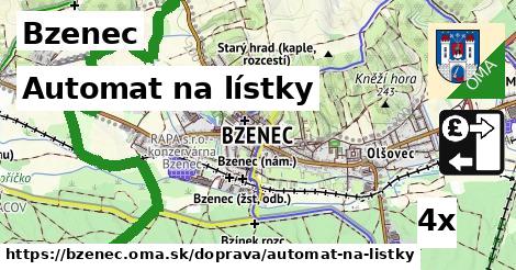 Automat na lístky, Bzenec