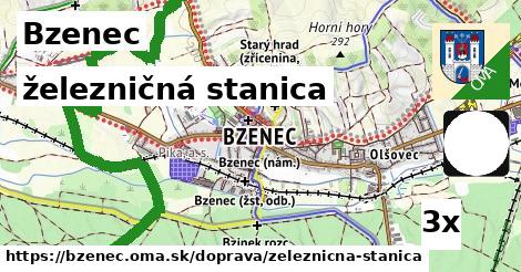 železničná stanica v Bzenec