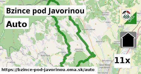 auto v Bzince pod Javorinou