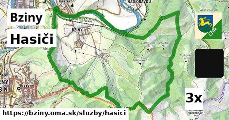 hasiči v Bziny
