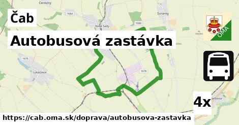 Autobusová zastávka, Čab