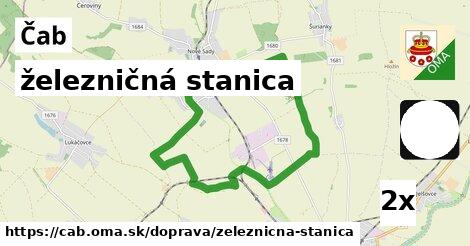 železničná stanica, Čab