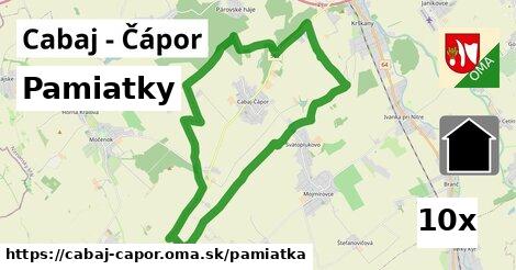 pamiatky v Cabaj - Čápor