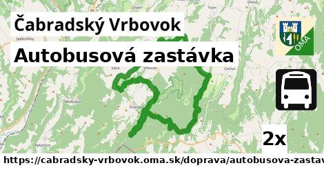 Autobusová zastávka, Čabradský Vrbovok