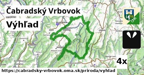 výhľad v Čabradský Vrbovok