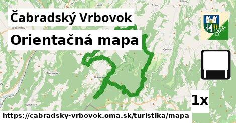 Orientačná mapa, Čabradský Vrbovok