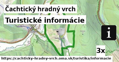 Turistické informácie, Čachtický hradný vrch