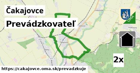 prevádzkovateľ v Čakajovce