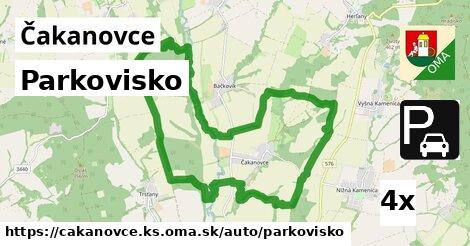 Parkovisko, Čakanovce, okres KS