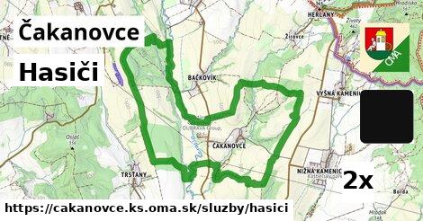 hasiči v Čakanovce, okres KS