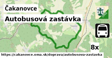 Autobusová zastávka, Čakanovce