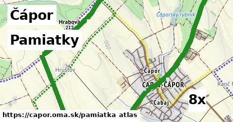 pamiatky v Čápor