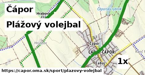 plážový volejbal v Čápor