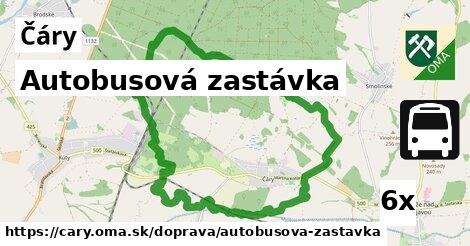 Autobusová zastávka, Čáry