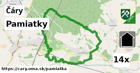 pamiatky v Čáry