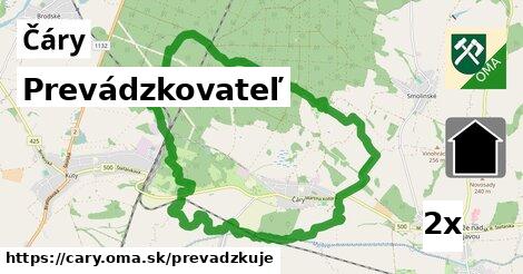 prevádzkovateľ v Čáry