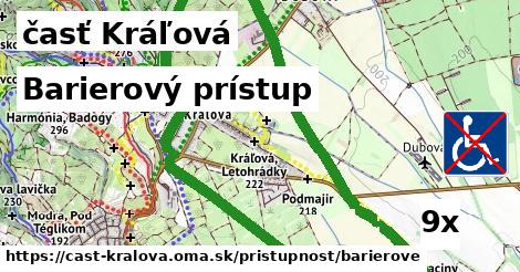 Barierový prístup, časť Kráľová