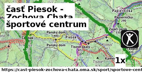 športové centrum, časť Piesok - Zochova Chata