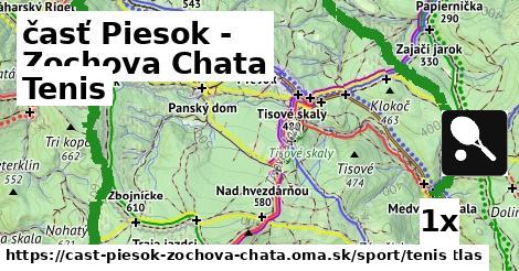 tenis v časť Piesok - Zochova Chata