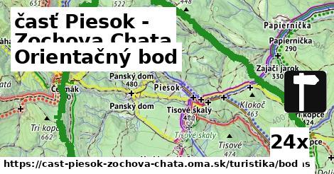 Orientačný bod, časť Piesok - Zochova Chata