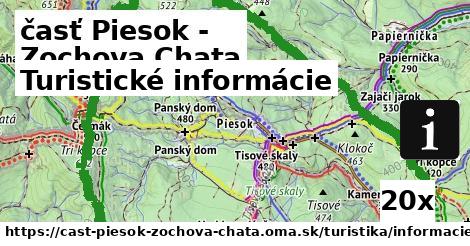 Turistické informácie, časť Piesok - Zochova Chata