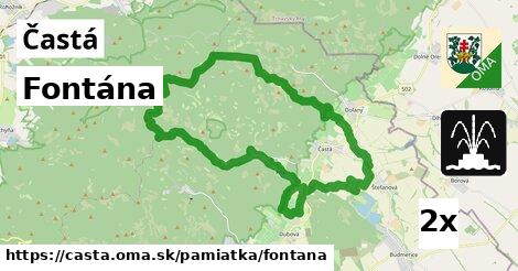 Fontána, Častá