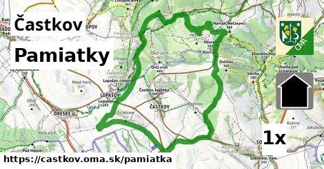 pamiatky v Častkov