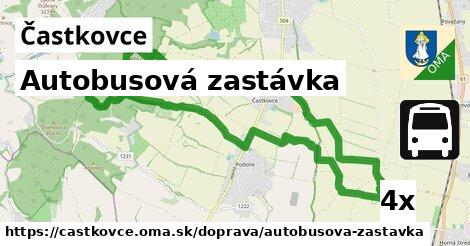 Autobusová zastávka, Častkovce