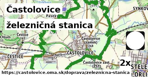 železničná stanica, Častolovice