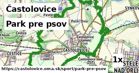 Park pre psov, Častolovice