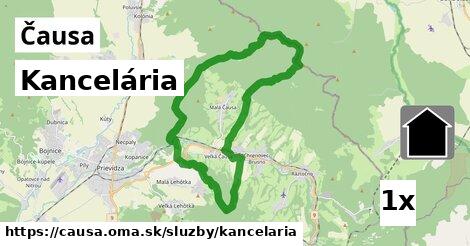 Kancelária, Čausa