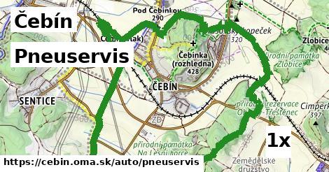 Pneuservis, Čebín