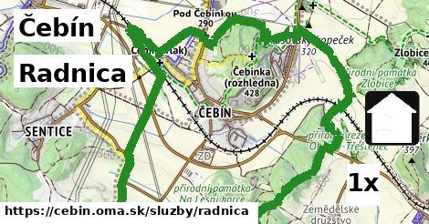 Radnica, Čebín