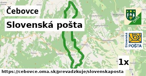 Slovenská pošta, Čebovce