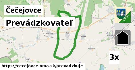 prevádzkovateľ v Čečejovce