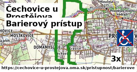 barierový prístup v Čechovice u Prostějova