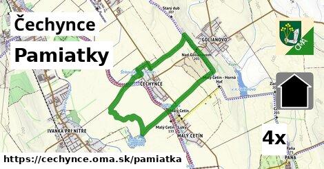 pamiatky v Čechynce