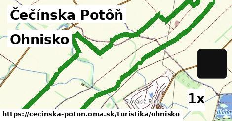 Ohnisko, Čečínska Potôň