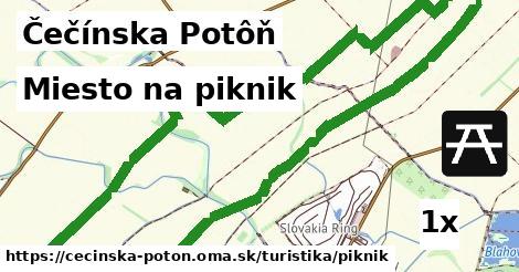 Miesto na piknik, Čečínska Potôň