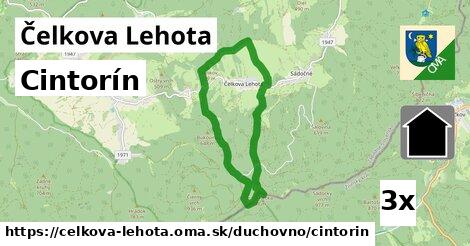 Cintorín, Čelkova Lehota