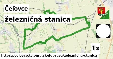železničná stanica, Čeľovce, okres TV