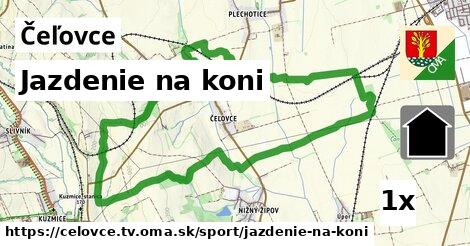 Jazdenie na koni, Čeľovce, okres TV