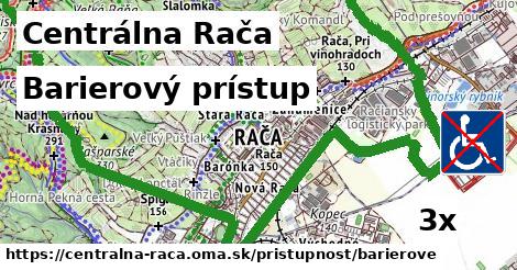 Barierový prístup, Centrálna Rača