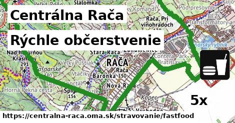 Rýchle občerstvenie, Centrálna Rača