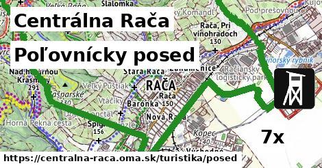 Poľovnícky posed, Centrálna Rača