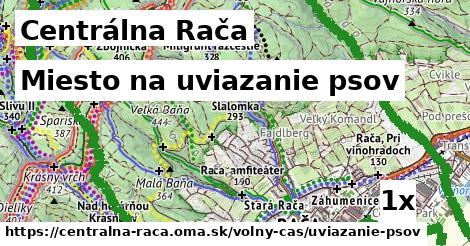 miesto na uviazanie psov v Centrálna Rača